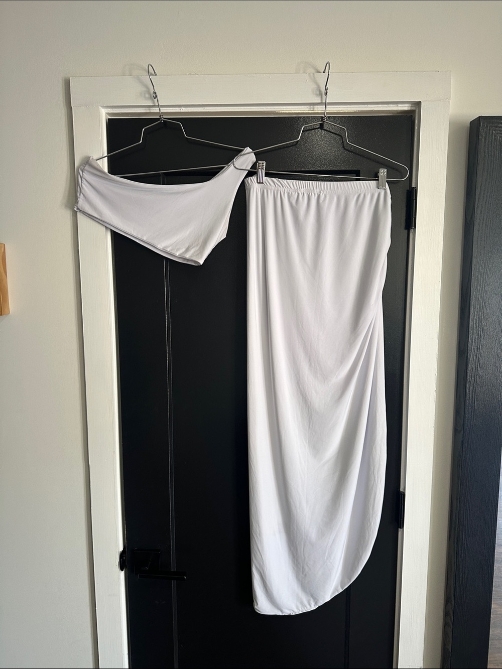 PrettyLittleThing White Maxi Skirt with Matching Bandeau